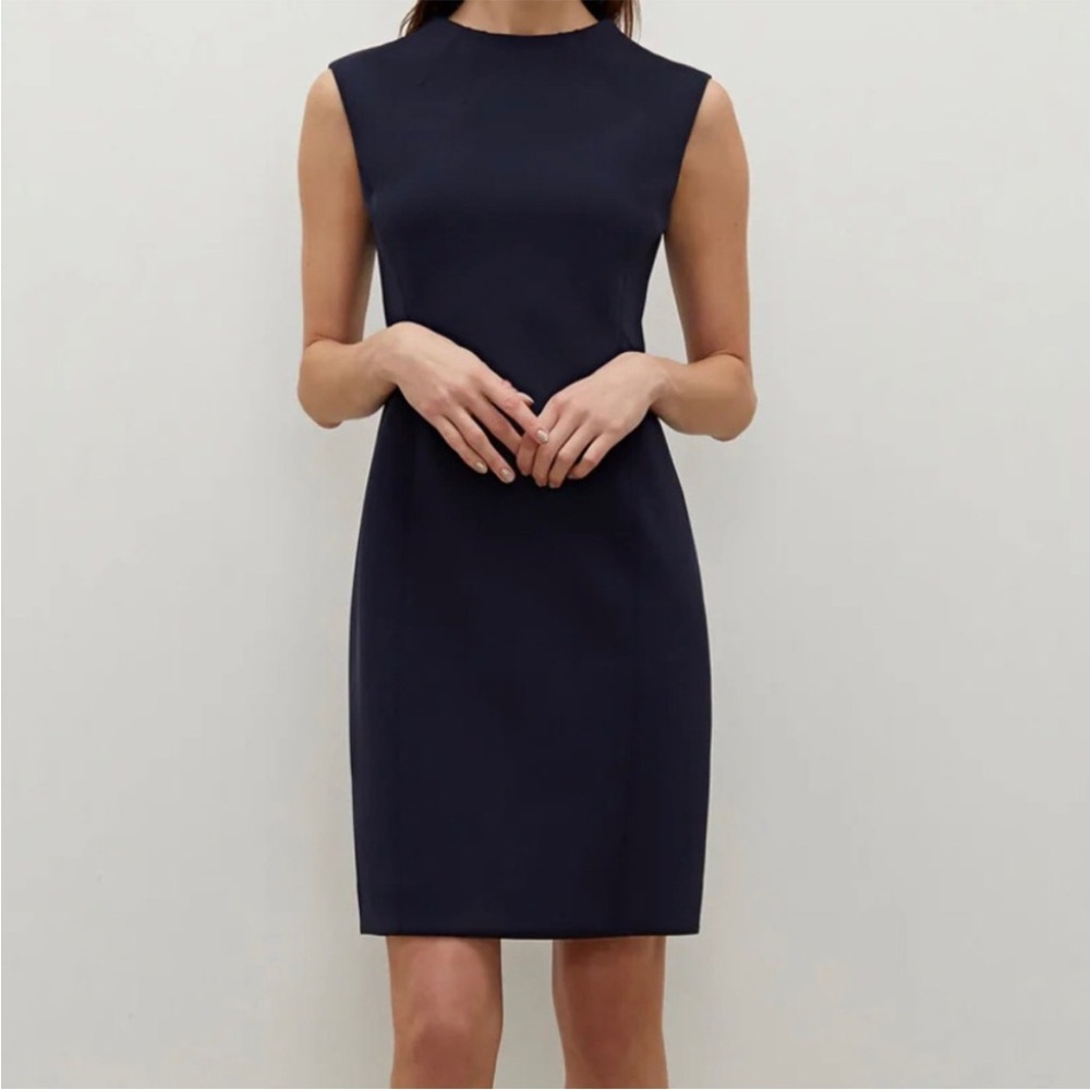 MM Lafleur Navy Sleeveless Dress